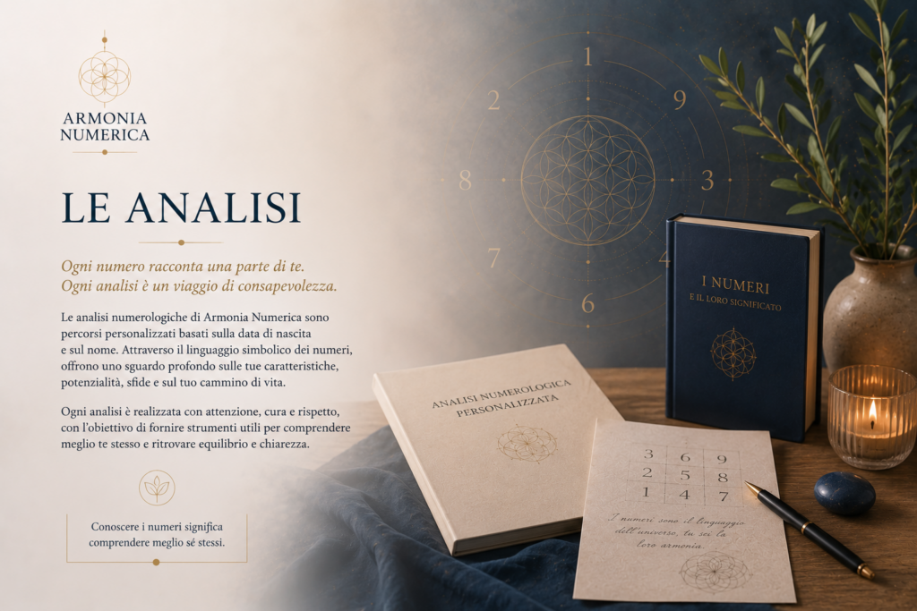 Analisi numerologica personalizzata e riflessione personale in Armonia Numerica
