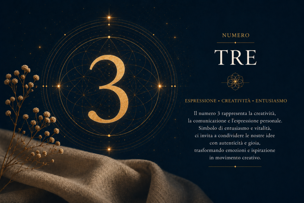 Numero 3 nella numerologia pitagorica simbolo di creatività, comunicazione ed espressione personale