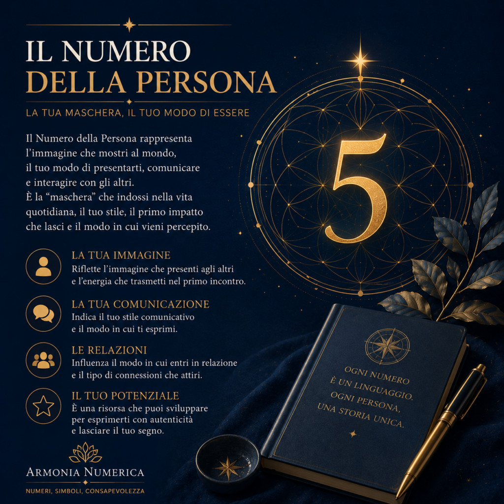 Numero della Persona nella numerologia pitagorica e significato dell’immagine personale
