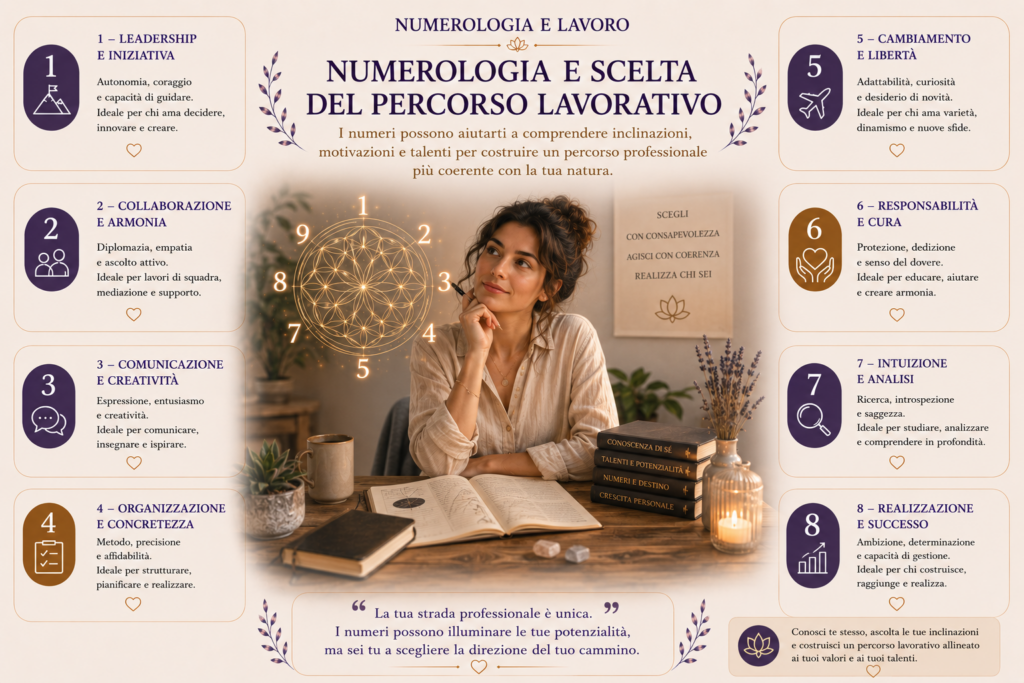 Numerologia e scelta del percorso lavorativo nella crescita professionale