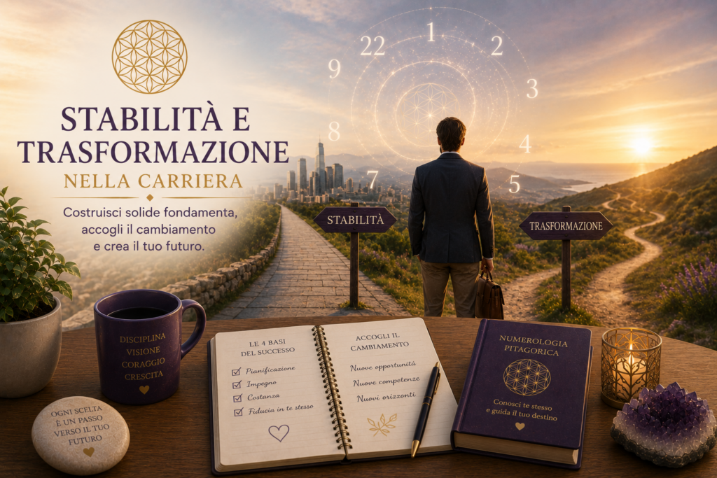 Stabilità e trasformazione nella carriera nella numerologia pitagorica